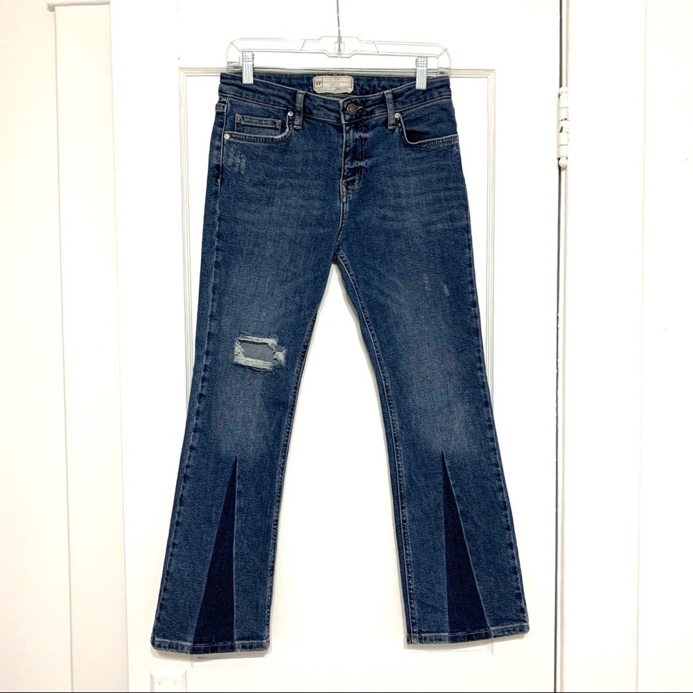 Free People Cropped Flare Jeans